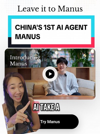 China launches 1st AI AGENT Manus!! This feels like another Deep Seek moment... this is so exciting!! Dear Manus, can I get access 🥹 #manusim #manus #manusai #monicaim #ai #artificialintelligence #nataliechoprasert #aitools #brandnat #futureailab