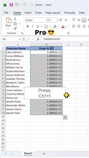 Stop Excel From Doing This 😭#excel #exceltips #exceltricks #scientificnotation #learnexcel