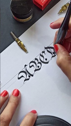 How to write Fraktur Letters / Easy Way to Learn Fraktur