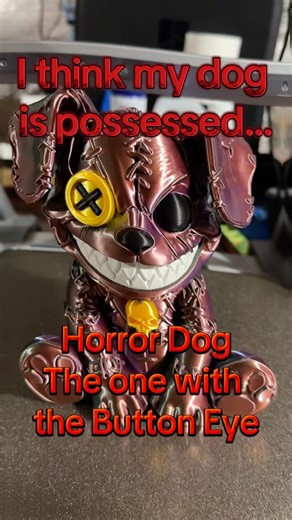 Horror Dog - The one with the Button Eye #dog #3dprinting #horror #scary #creepy