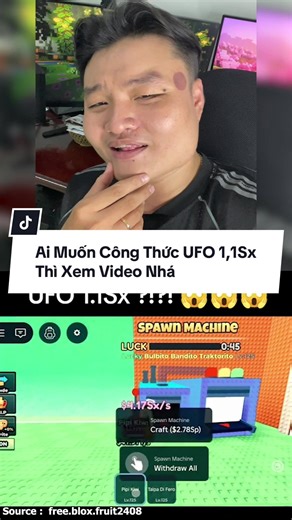 Công Thức UFO 1,1Sx Trong Roblox