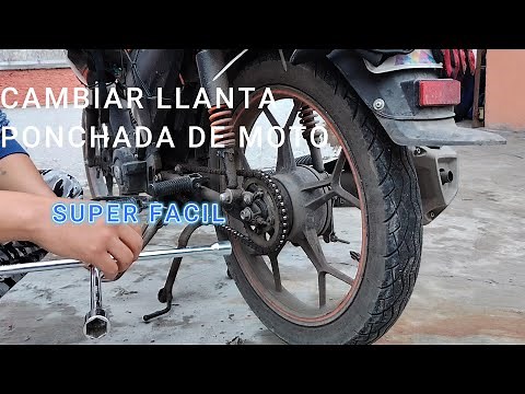 CAMBIAR LLANTA DE MOTO PONCHADA SUPER FACIL