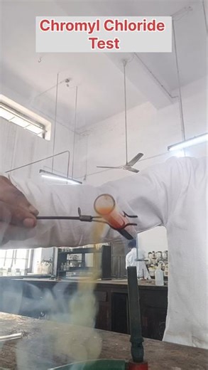 Chromyl Chloride Test | chloride ion test #chemistry