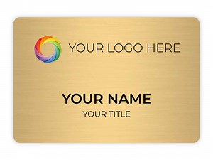 Custom Gold Plastic Magnetic Name Tags – Affordable Economy Name Badges | National Name Badge