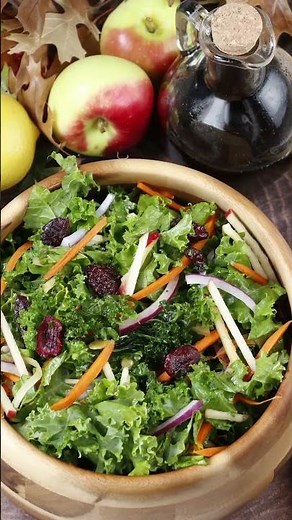 Kale Salad with Citrus Balsamic Vinaigrette! #shorts #food #salad