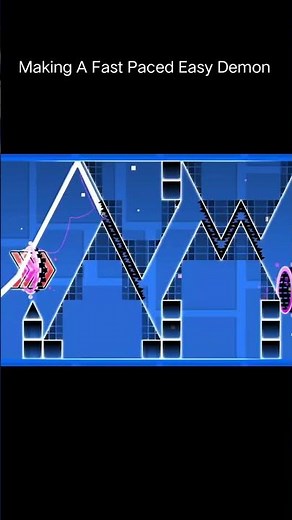 Making a Fast Paced Easy Demon in Geometry Dash|| #gdupdate #gd #geometrydash #shorts