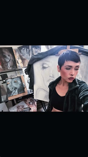 Christina Ivette Jimenez on Instagram: "Artist Statement | Contemporary Figurative Expressionism Christina Ivette Jimenez’s practice resides at the intersection of figurative presence and emotional abstraction. Working through layered surfaces, restrained mark-making, and an intuitive approach, she explores the psychological interior of the human form rather than its literal representation. Figures surface through fragmentation and accumulation, evoking memory, vulnerability, and internal tensio