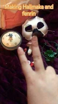 #theran #therianmask Making Fenrin the mushroom cross fox & halimaka the toxic Coyote💚🧡❤️￼