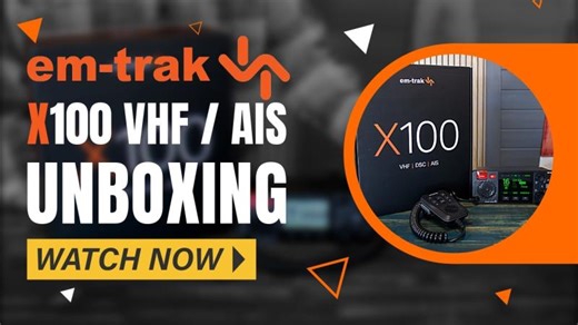 em-trak X100 AIS Transponder Unboxing | First Look | EM-TRAK MARINE ELECTRONICS LTD