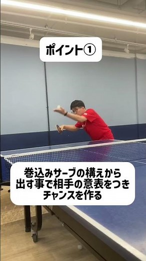 【崩して決める】巻込み裏面サーブからの3球目攻撃のポイント3選