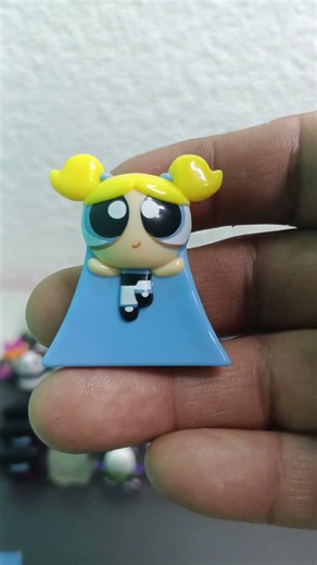 Bubbles from The Powerpuff Girls in Cartoon Network's Little Bites, Collectible Figure.