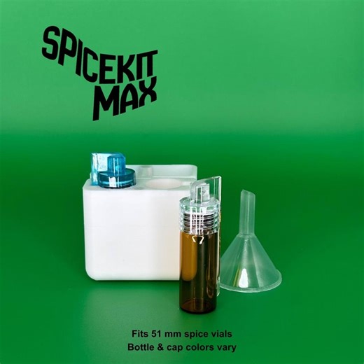 Spicekit Max | 3D Printed Portable Spice Kit for Camping, Travel & On-the-go (51 Mm Vials) - Etsy