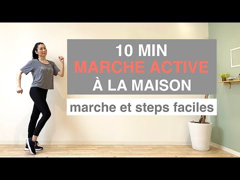 10 MIN ACTIVE WALKING AT HOME-walk & easy steps, light cardio exercise