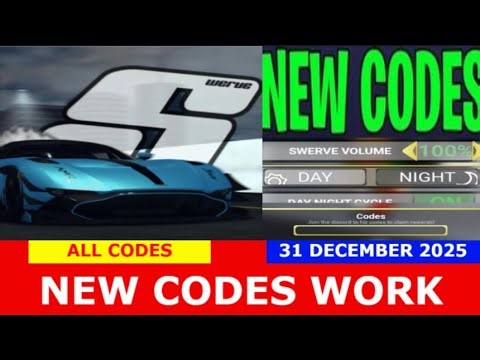 *NEW UPDATE CODES* [BARN FINDS] Swerve ROBLOX | ALL CODES | December 31, 2025
