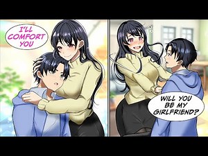[Manga Dub] The careless girl tries to act like a caring big sister until I tell her that.. [RomCom]