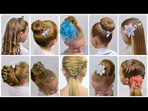 10 Festliche Kinderfrisuren (I) | Einfache Flechtfrisuren | Schöne Frisuren & Zöpfe❤️