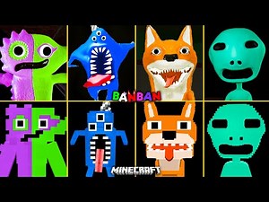 Garten of Banban 4 ALL JUMPSCARES vs MINECRAFT | Kittysaurus, Bittergiggle, Benito, Nabnab