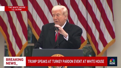 Trump pardons turkey Gobble for Thanksgiving