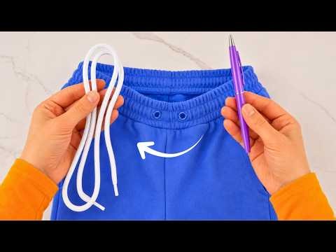 How to repair loose clothing strings fast without zero skills