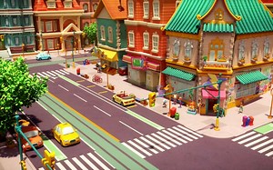 【Maya建模】卡通场景街道建模教学，maya零基础布线教程