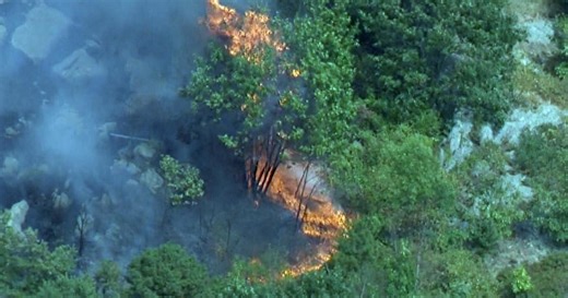 Brush fire burns in Gloucester as drought increases wildfire risk