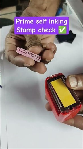 prime self inking P-10 ink quality continuously using stamp same impression #stampfactory