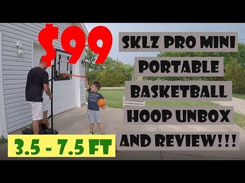 sklz portable pro mini kids basketball hoop goal unbox and review #unboxing #review