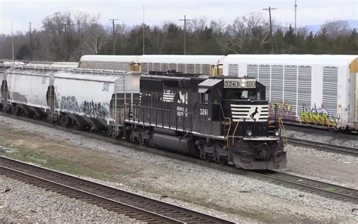 【曾经的主力如今的经典】长达1小时的诺福克南方铁路公司SD40-2型内燃机车视频合集