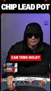Three players left in the Main Event. CA $1.5 MILLION up top. And THIS pot is for the chip lead.