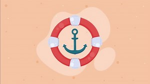 boat lifeguard float nautical animation 4k video animated