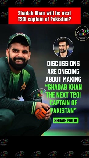 shadab Khan Will be the next captian of pakistansimpro.
