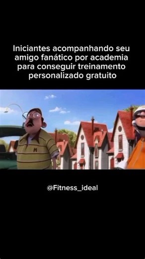 Fitness_ideal on Instagram: "Iniciantes acompanhando seu amigo fanático por academia para conseguir treinamento personalizado gratuito 🤭😎 E se vc gostou curti ❤️ e me segue para ganhar mais 5cm de braço 💪🏽🙌🏽 #academia #memeacademia #gym #gymrat #gymbros #gymhumor #humor #humorfitness #fitness #vidafitness #treino #iniciante #meumalvadofavorito #gru #vector #edit #viraliza #videoviral #tiktok #fy #fyp"
