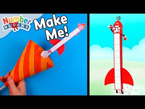 Make Your Own Firework Rocket! 🚀 | Counting for Kids | DIY Crafts | ‪@Numberblocks‬
