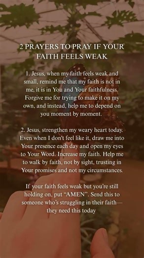 🙏 2 Prayers to Pray When Your Faith Feels Weak | Psalm 56:3