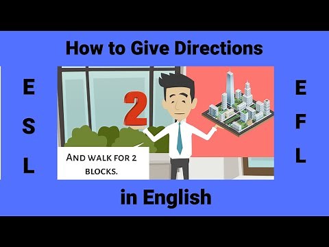 Giving Directions | How to Give Directions | Around Town
