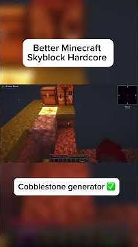 Cobblestone Generator & first farm set up! Follow along this hardcore adventure one block at a time