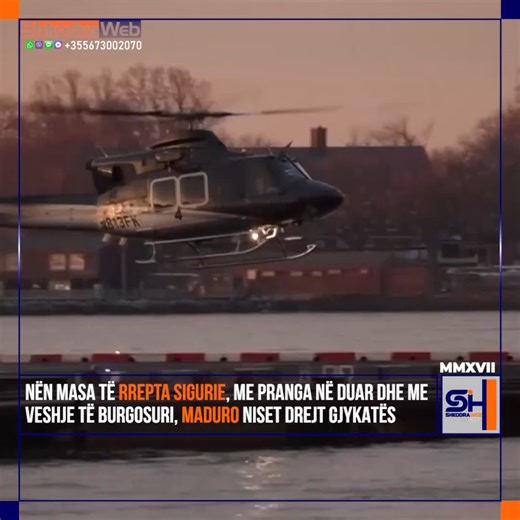 ShkodraWeb on Instagram: "#VideoLajm Nën masa të rrepta sigurie, Nicolas Maduro dhe bashkëshortja, me veshje të burgosurish, zbresin nga helikopteri dhe nisen drejt gjykatës në Nju Jork, do njihen zyrtarisht me akuzat ndaj tyre. #ShkodraWeb"