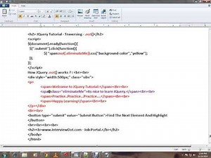 HOW TO USE NOT METHOD IN JQUERY DEMO
