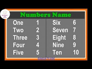 One 1 two 2, Number names, Ginti, Number spelling, One, Two, Three, Four, Five, 1 to 10 Spelling