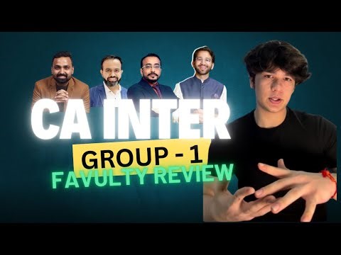 CA INTER Faculty review | My Honest Experience |