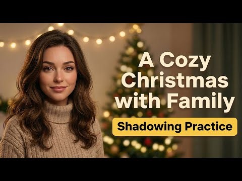 Learn English with Shadowing | Christmas with Family Story | A2–B1 Level