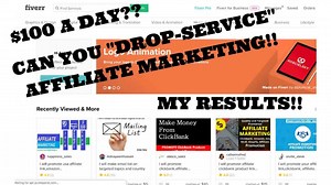 Can You Get Started With Affiliate Marketing with Drop-Servicing?! | My Results with Drop-Servicing!