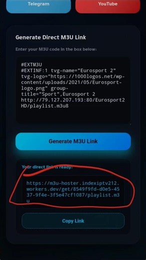 Convert M3u Playlist to M3u Link تحويل قائمة m3u الى رابط m3u #iptv #اكسبلور #chatgpt
