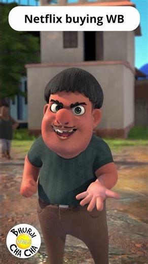 Netflix is Buying Warner Bros | Bhurji wale chacha #shortvideo #cartoon #trending #animationvideo