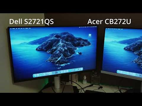 Dell S2721QS 27" 4K Monitor Mac Mini M1 Setup