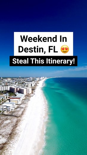 I truly think this is one of the best weekend getaways in Florida!! Destin is always such a fun trip! #destin #weekendgetaway #weekendtrip #emeraldcoast #destinflorida #seasideflorida #seaside #rosemarybeachfl #30a #alysbeach #floridavacation #floridatravel #FloridaTrip | Florida Trippers
