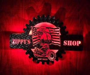 Personalized Harley LED Sign, Motorcycle Wall Art, Custom LED Sign for Christmas - Etsy