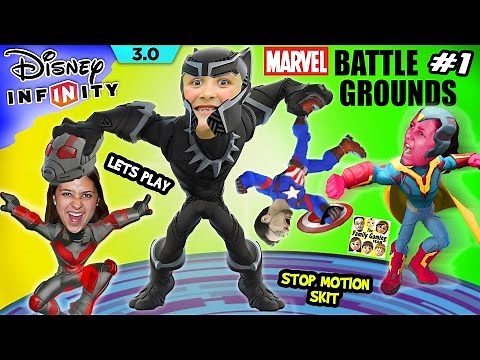 FGTEEV MARVEL BATTLEGROUNDS #1 - 4 Player Disney Infinity 3.0 Family Gameplay w/ Stop Motion Skit