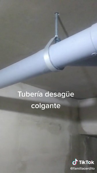 Instalación de Tubos Colgantes con Colgadores Tipo Gota