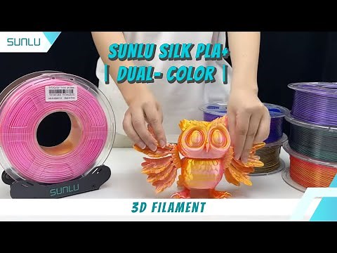One with 2 Colors! Achieve Multicolor Printing with SUNLU SILK Dual-Color Filaments!